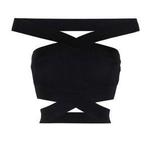 Dion Lee cropped strappy-design top